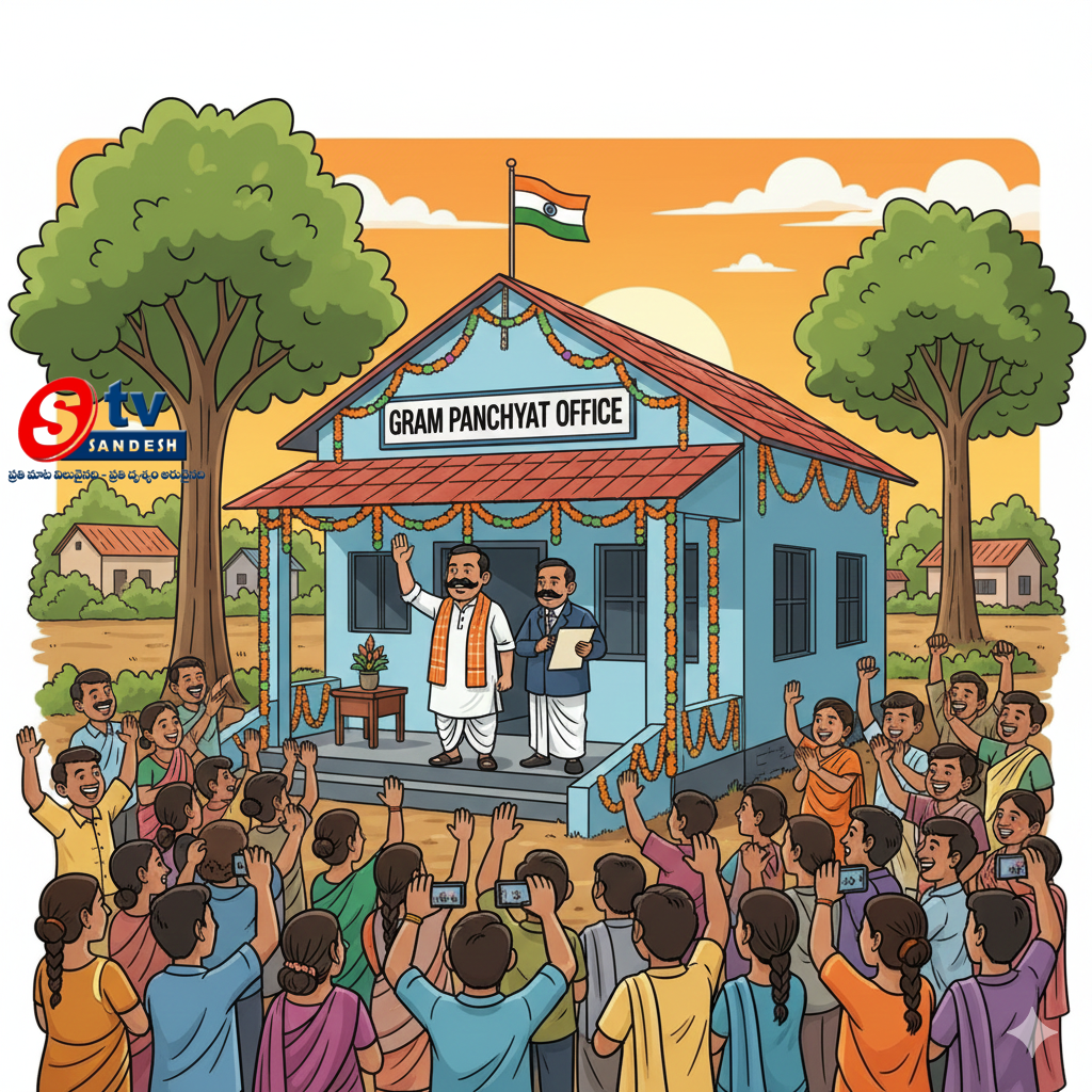 తెలంగాణలో కొలువుదీరిన గ్రామ పంచాయతీలు: పదవీ బాధ్యతలు స్వీకరించిన కొత్త సర్పంచులు, వార్డు సభ్యు